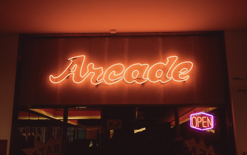 red Arcade neon sign